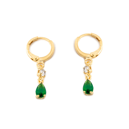 Emerald Hoops