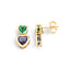 Double Heart Studs