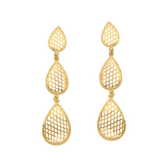 Gold Teardrop Earrings