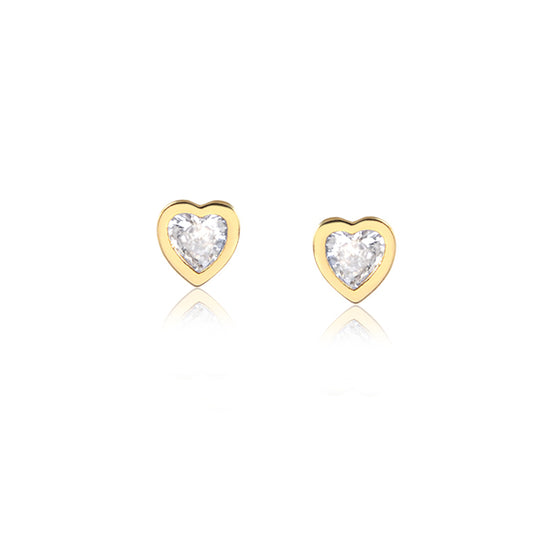 Crystal Heart Earrings