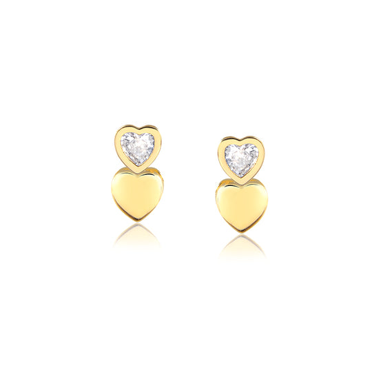 Double Heart Earrings