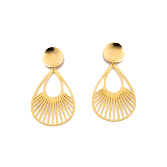Grid Drop Earrings