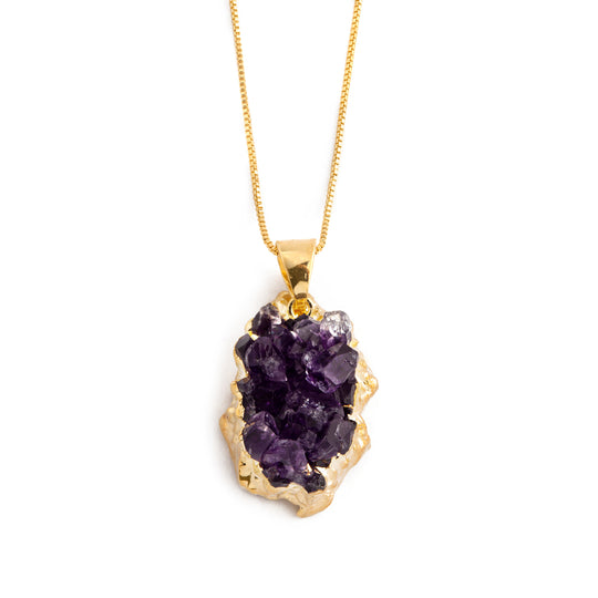 Amethyst Druse Necklace
