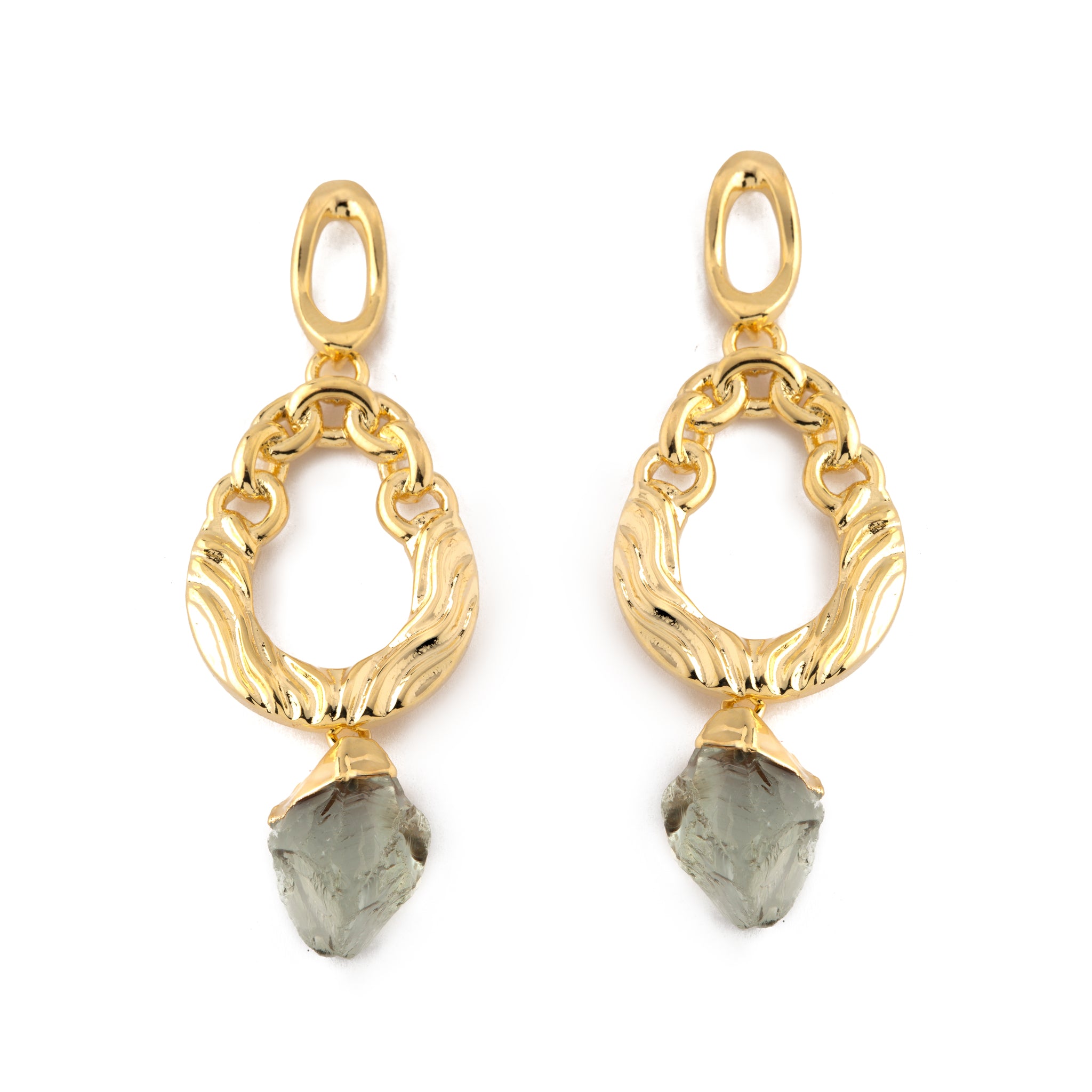Organic Stone Earrings