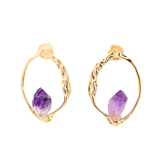 Organic Stone Earrings