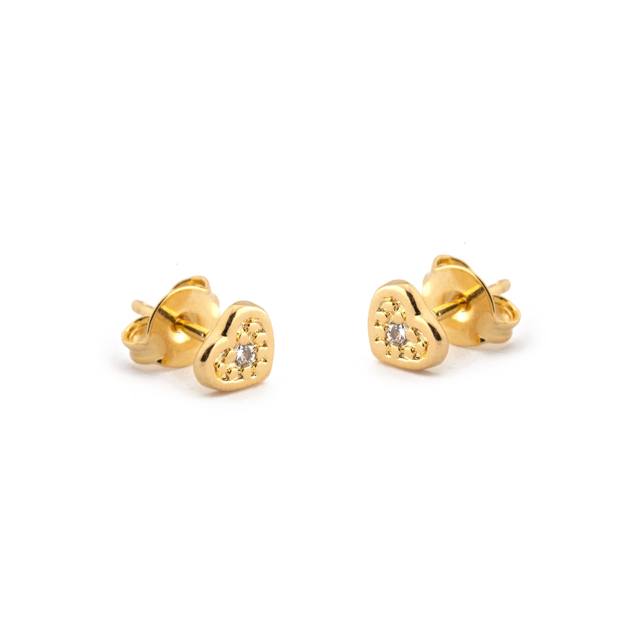 Delicate Heart Studs