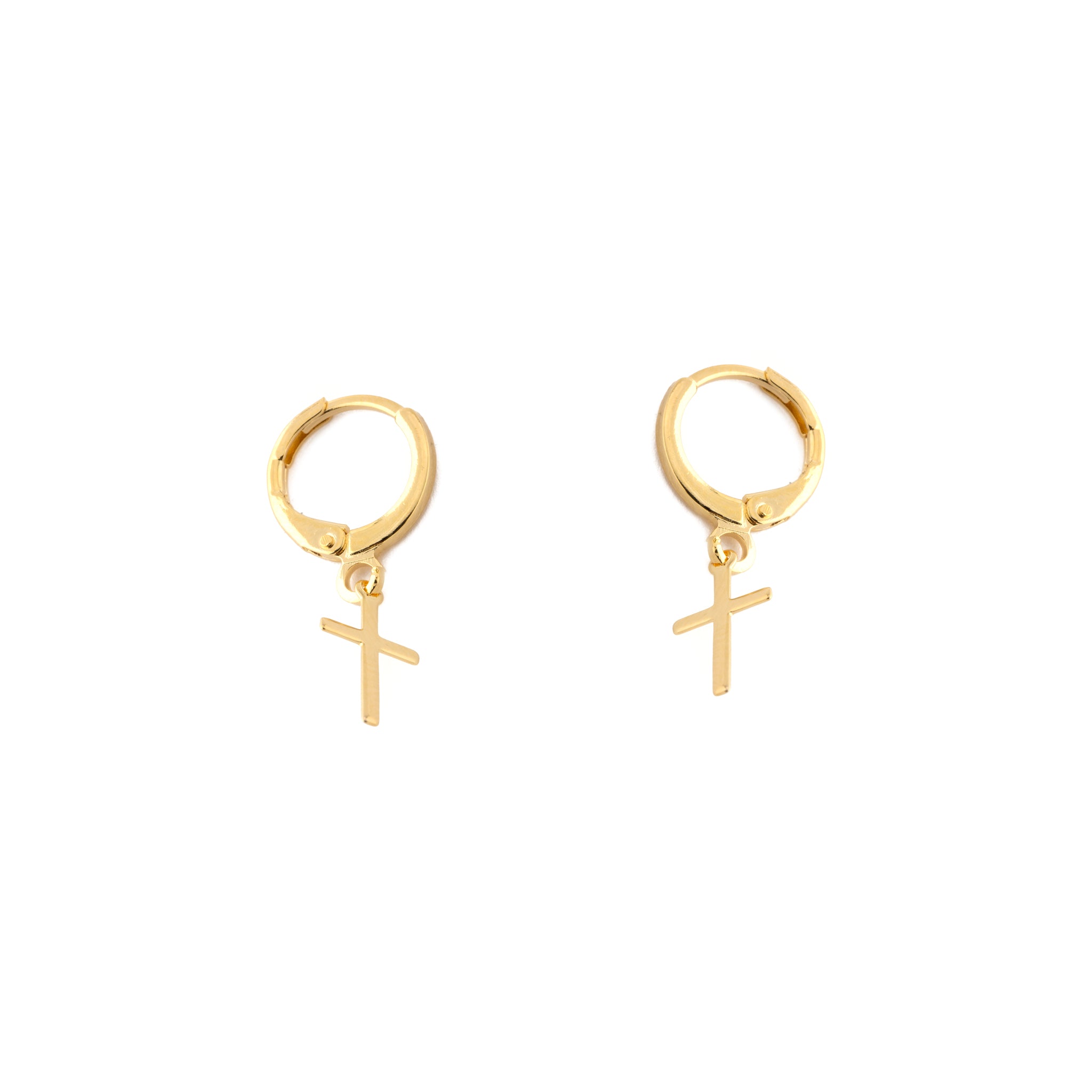 Cross Dangle Drop Earrings