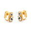 Double Crystal Clip-on Earrings