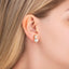 Double Crystal Clip-on Earrings