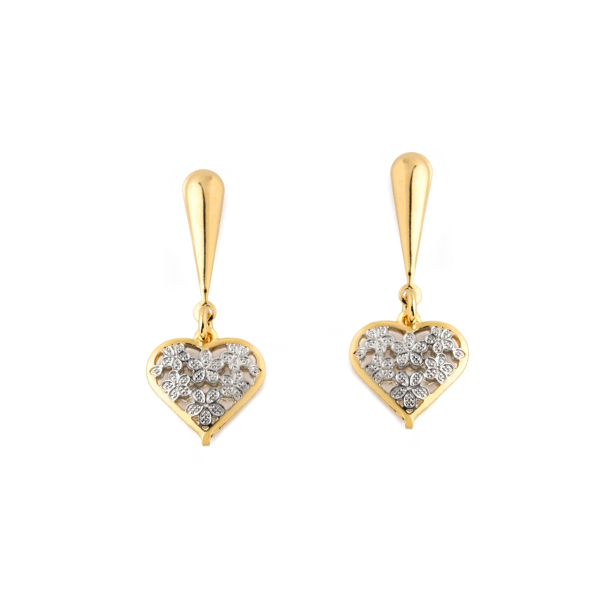 Heart Drop Earrings
