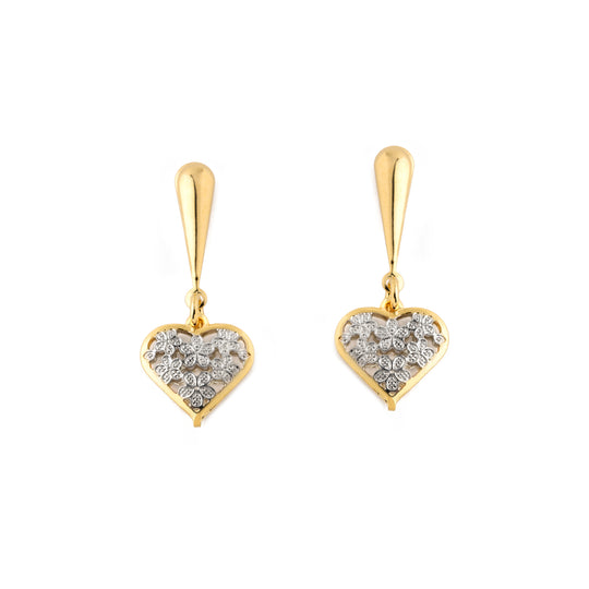 Heart Drop Earrings