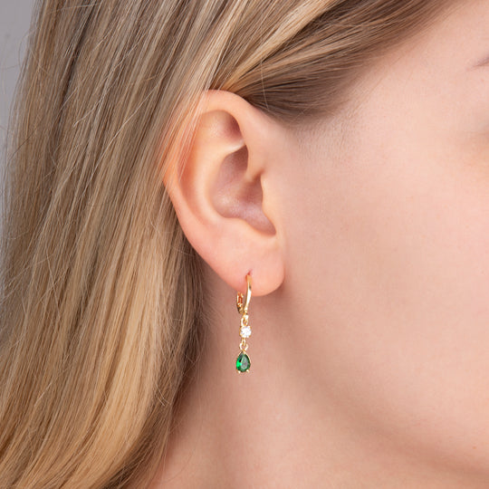 Emerald Hoops