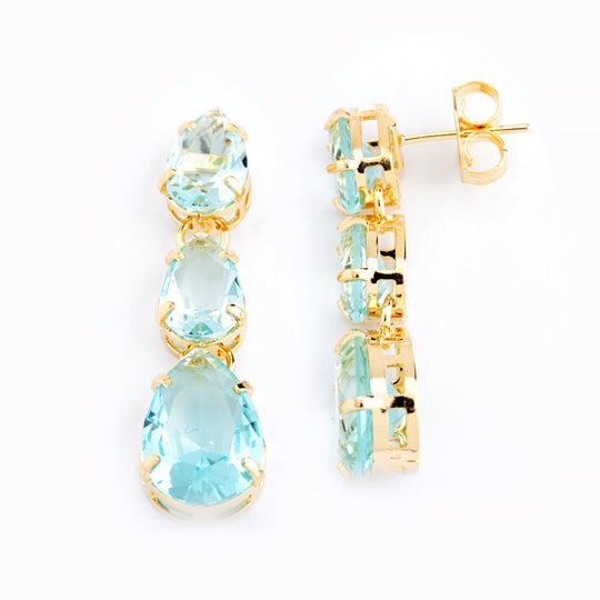 Triple Teardrop  Earrings