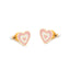 Pink Heart Studs