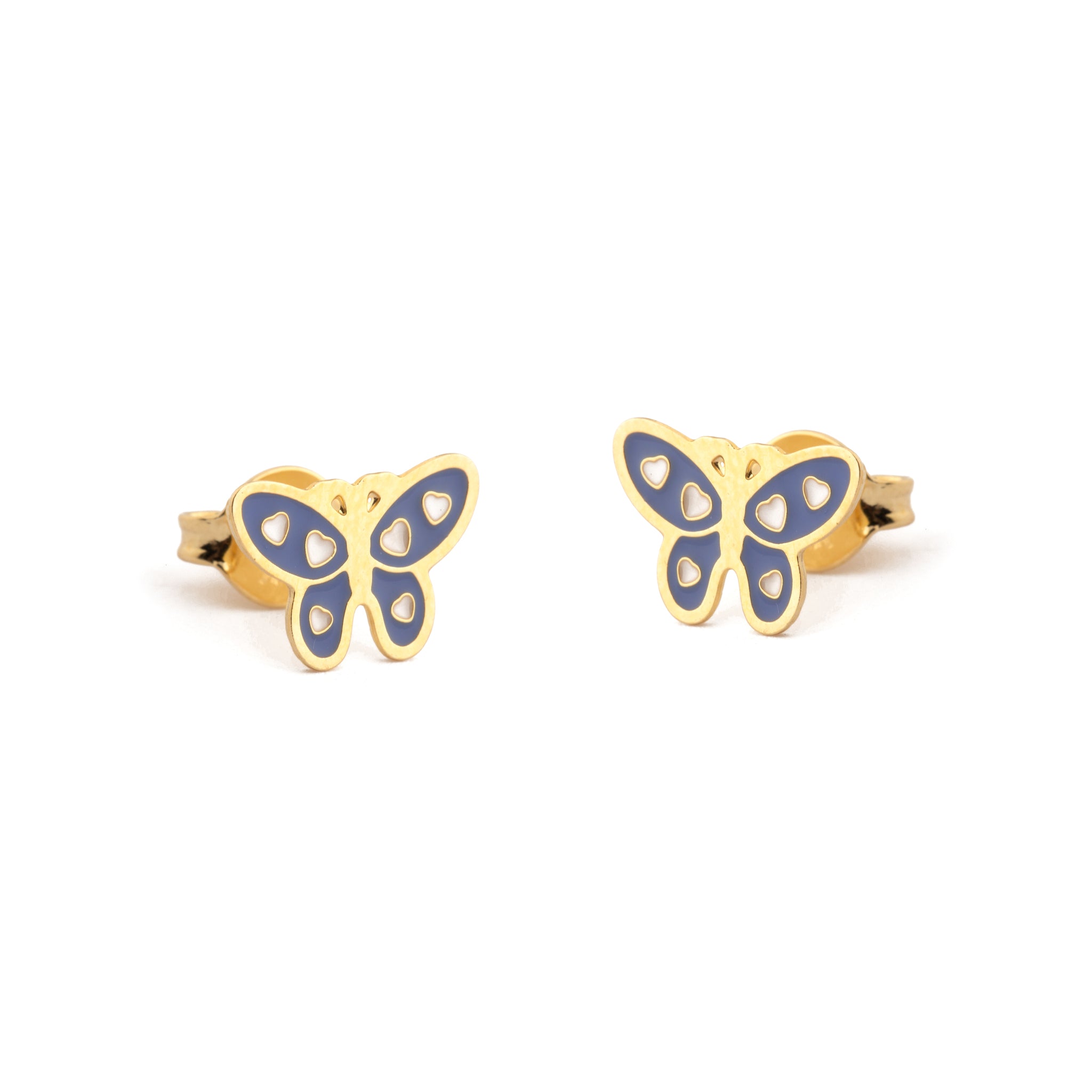 Purple Butterfly Studs
