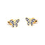 Purple Butterfly Studs