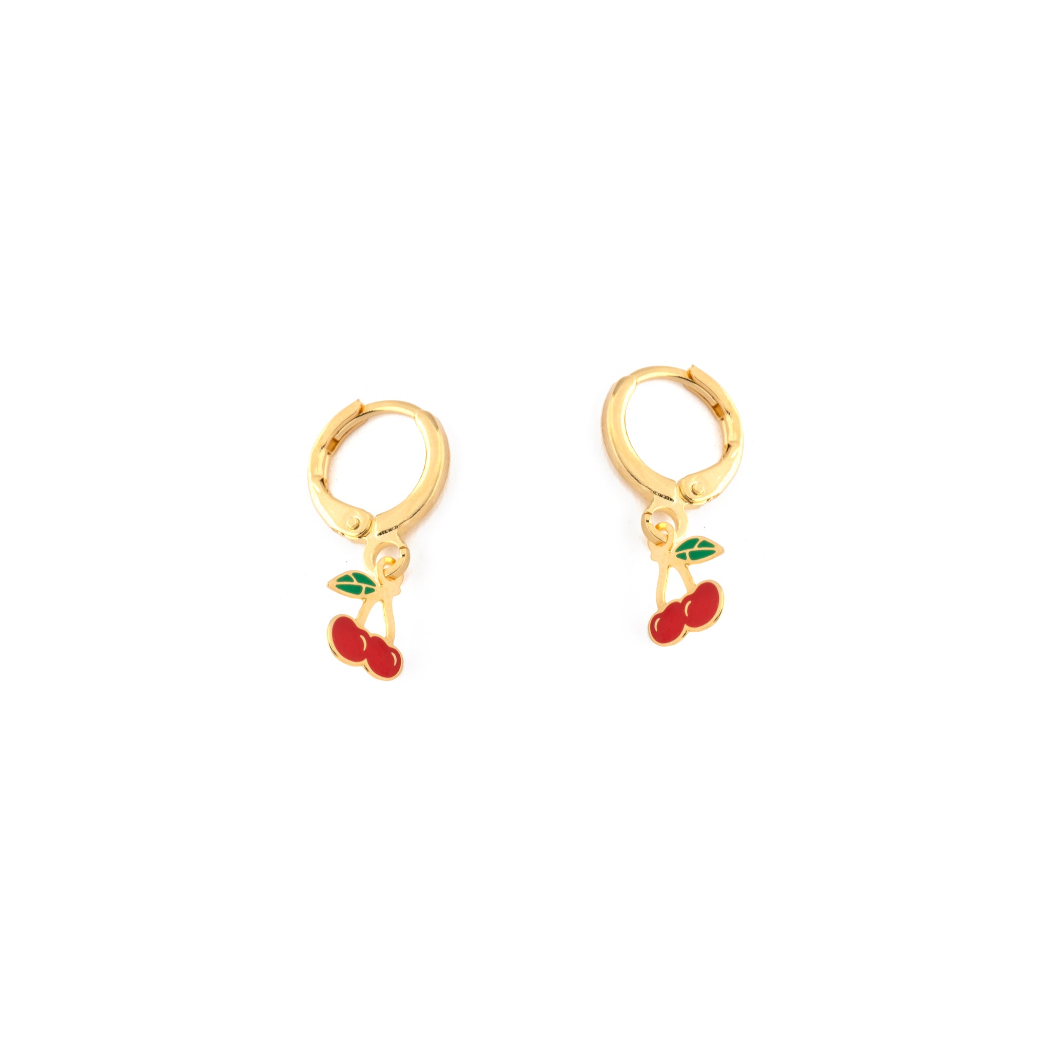 Cherry Charm Hoops