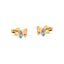 Blue & Pink Butterfly Studs