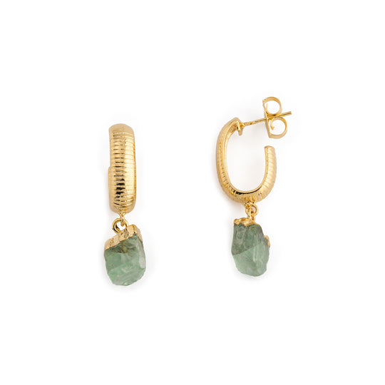 Textured Stone Hoops