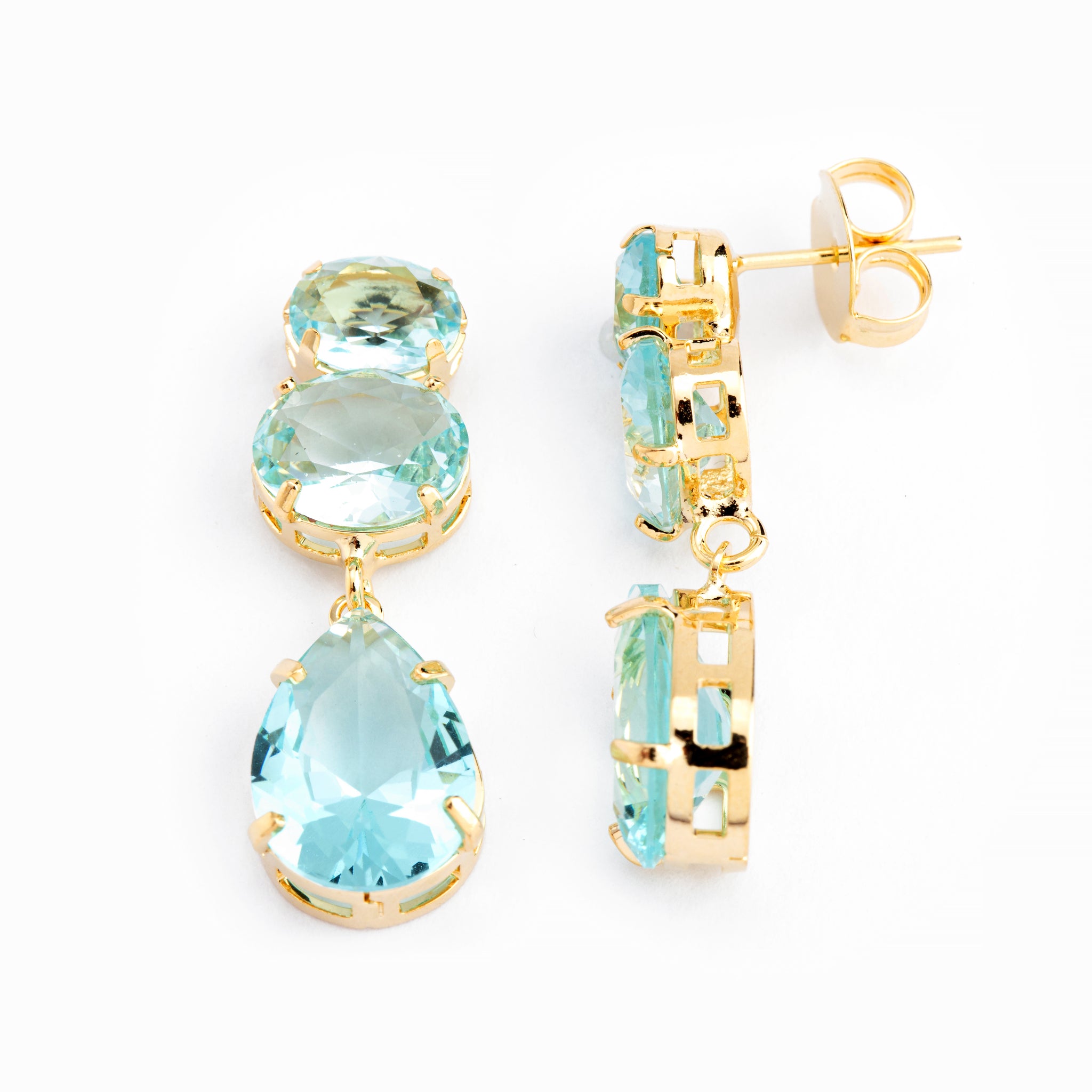 Triple Teardrop  Earrings