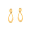 Gold Oval Earrings