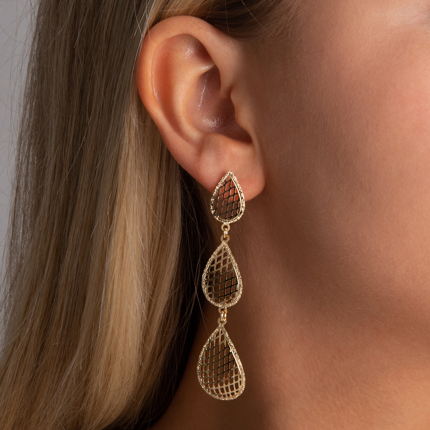 Gold Teardrop Earrings
