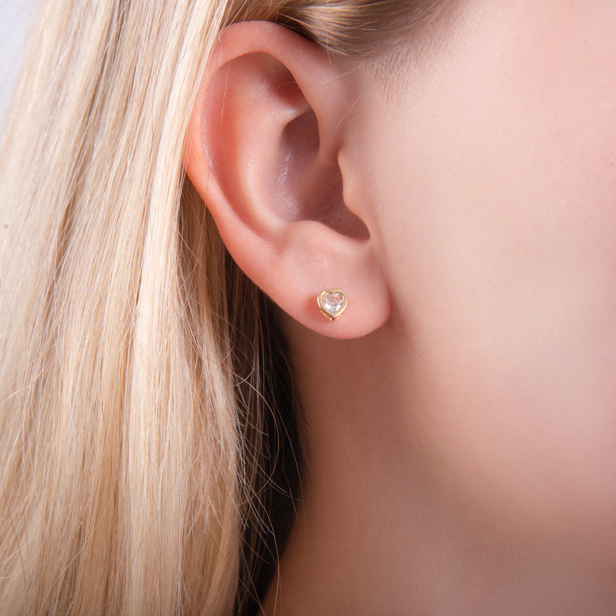 Crystal Heart Earrings