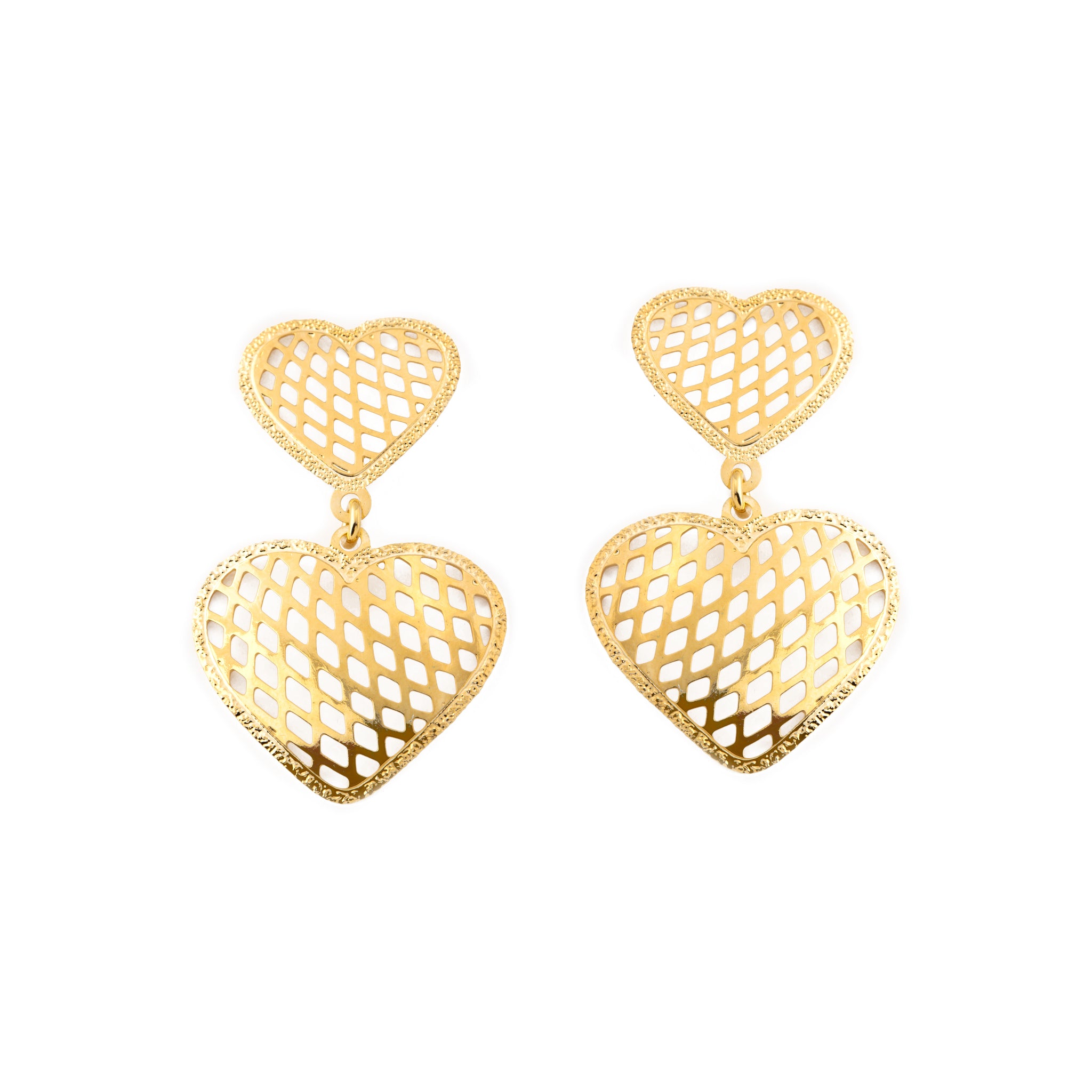 Double Heart Earrings