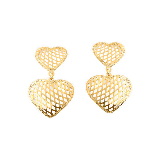 Double Heart Earrings