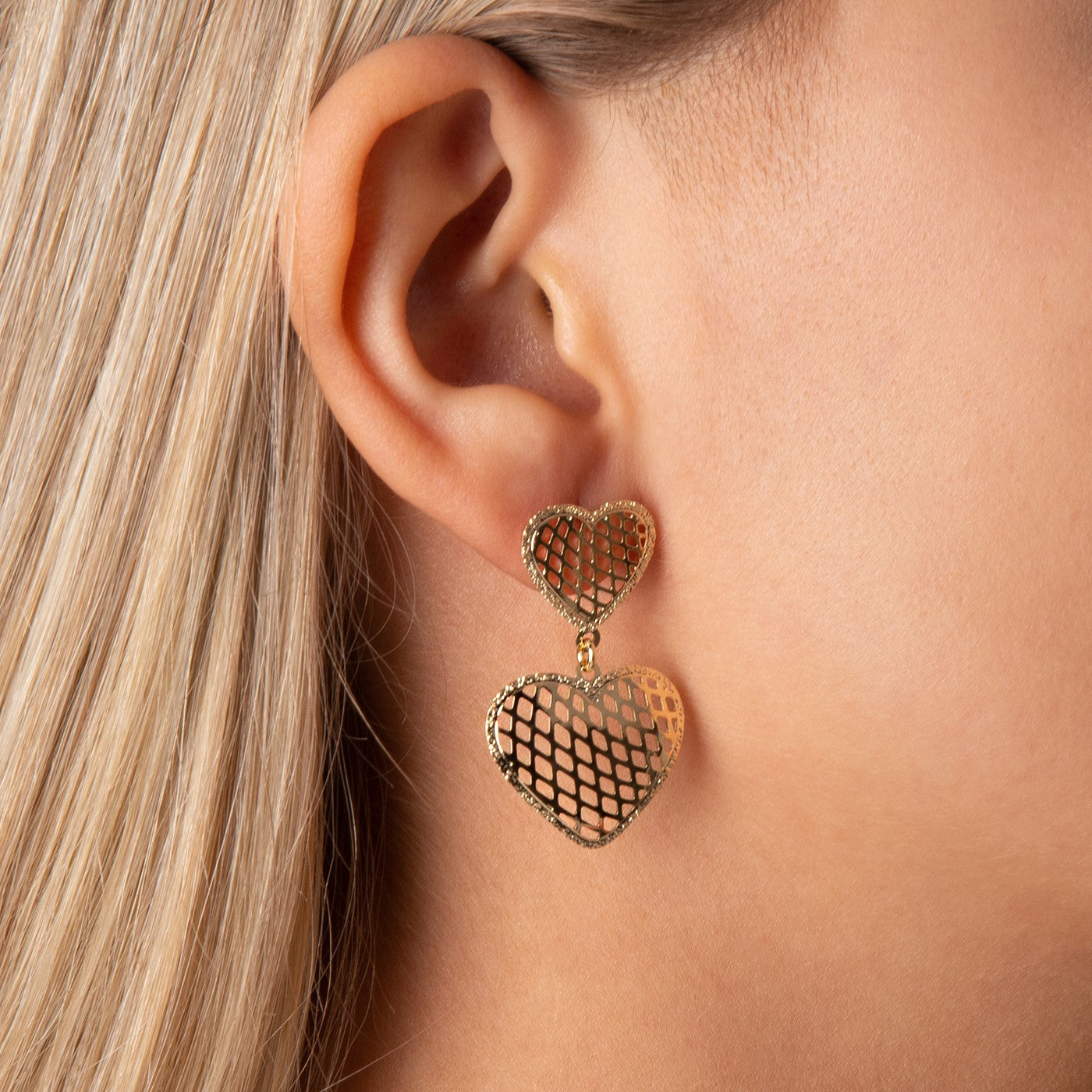 Double Heart Earrings