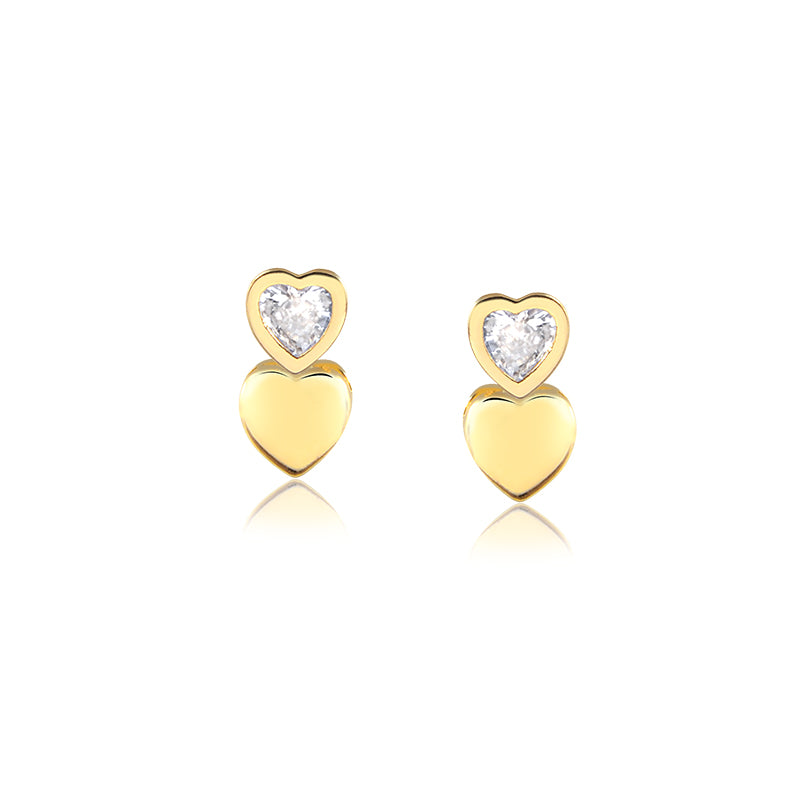 Double Heart Earrings