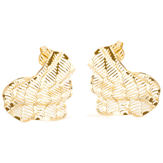 Wavy Heart Earrrings