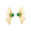 Emerald Butterfly Earrings