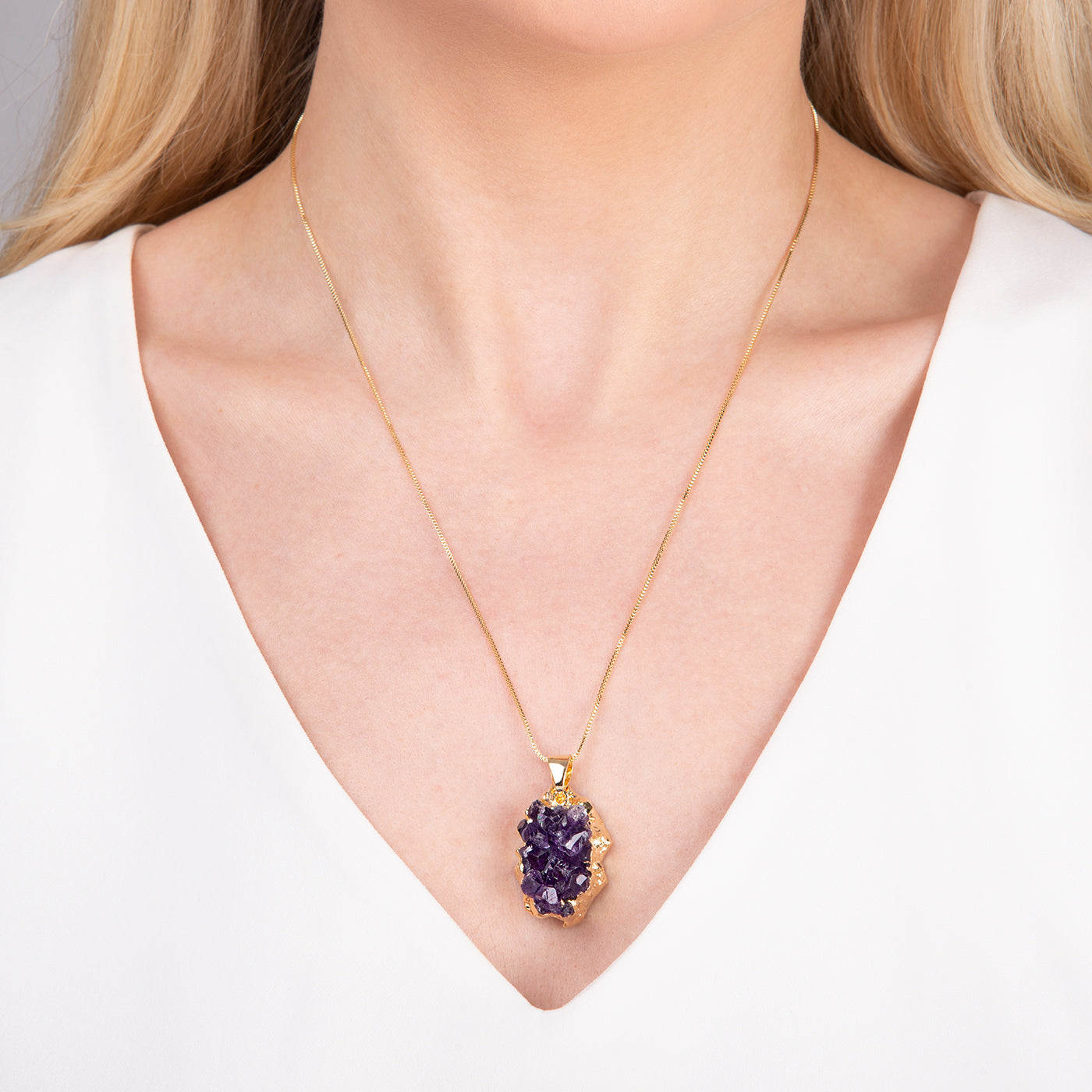 Amethyst Druse Necklace