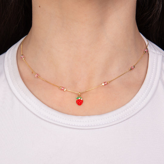 Sweet Strawberry Necklace