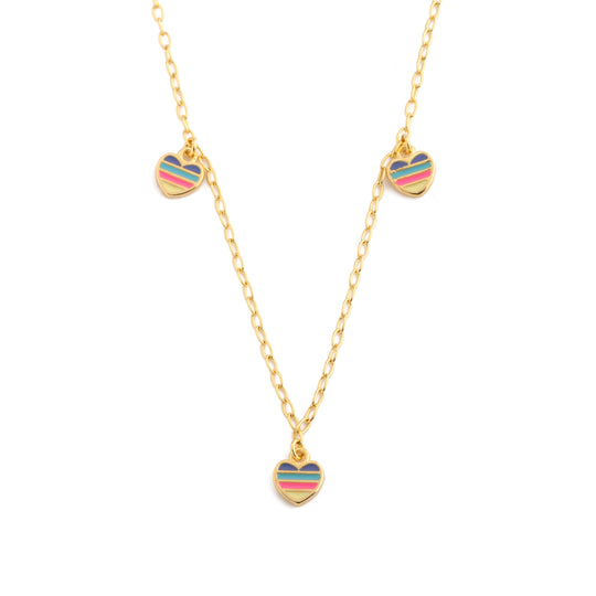 Rainbow Heart Necklace