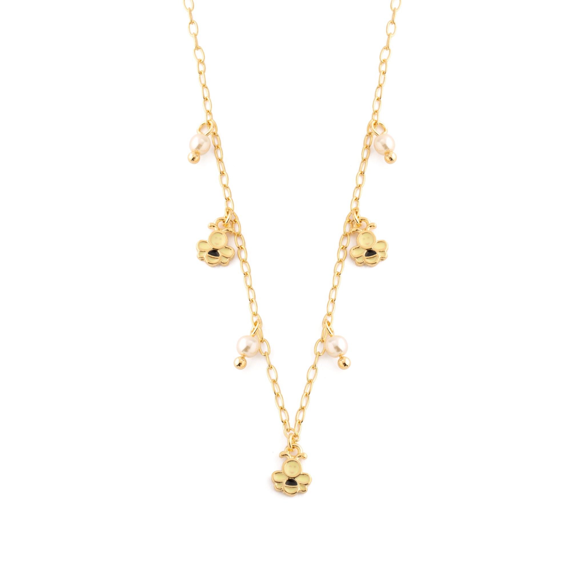 Bees and Pearls Necklace