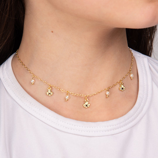 Bees and Pearls Necklace