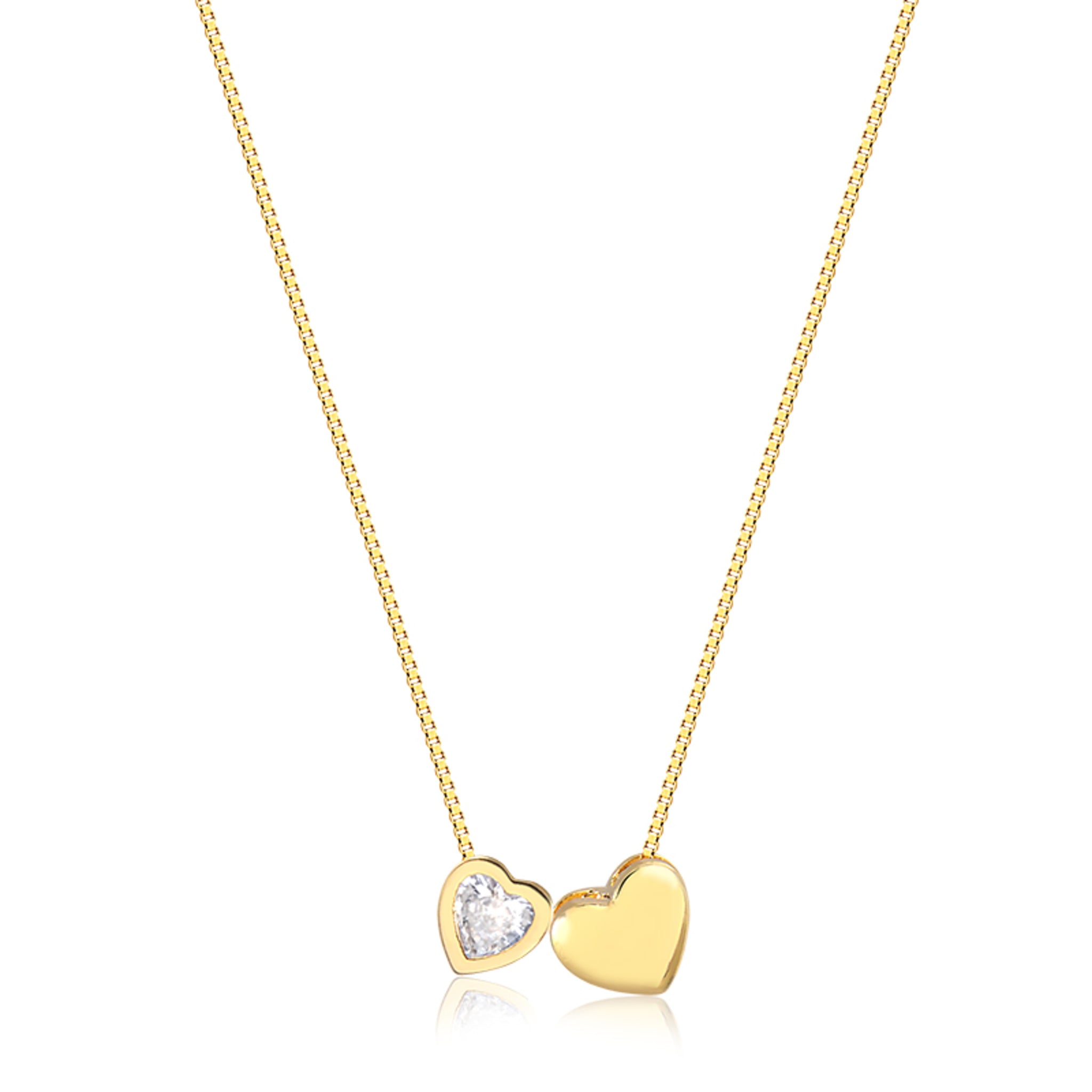 Double Heart Necklace