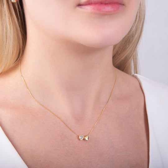 Double Heart Necklace