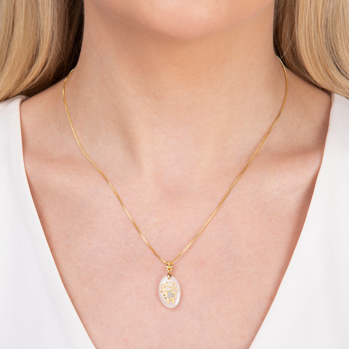 Resin Little Girl Pendant