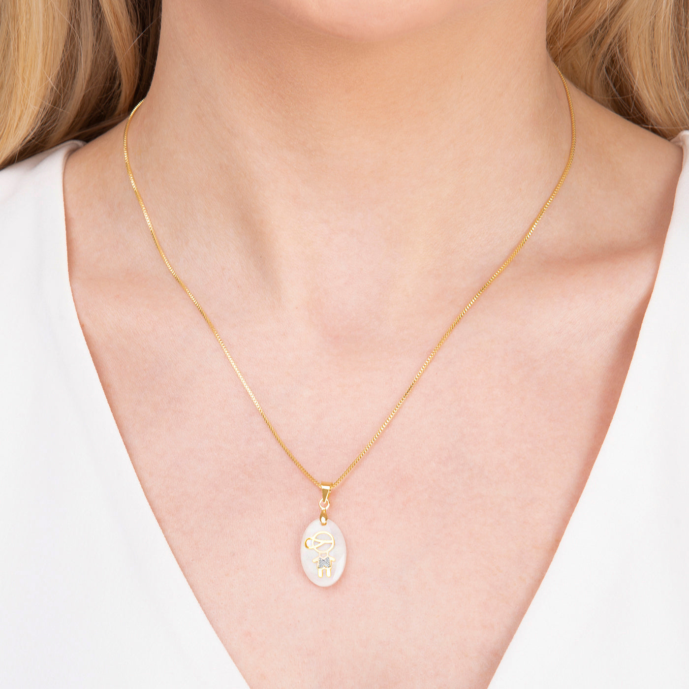 Resin Little Boy Pendant