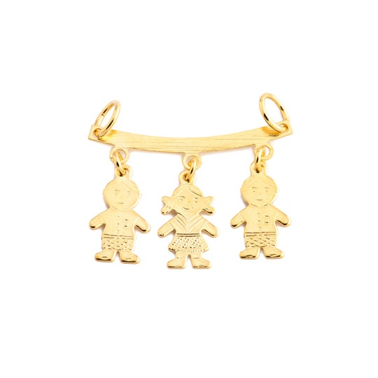 2 Boys 1 Girl Pendant
