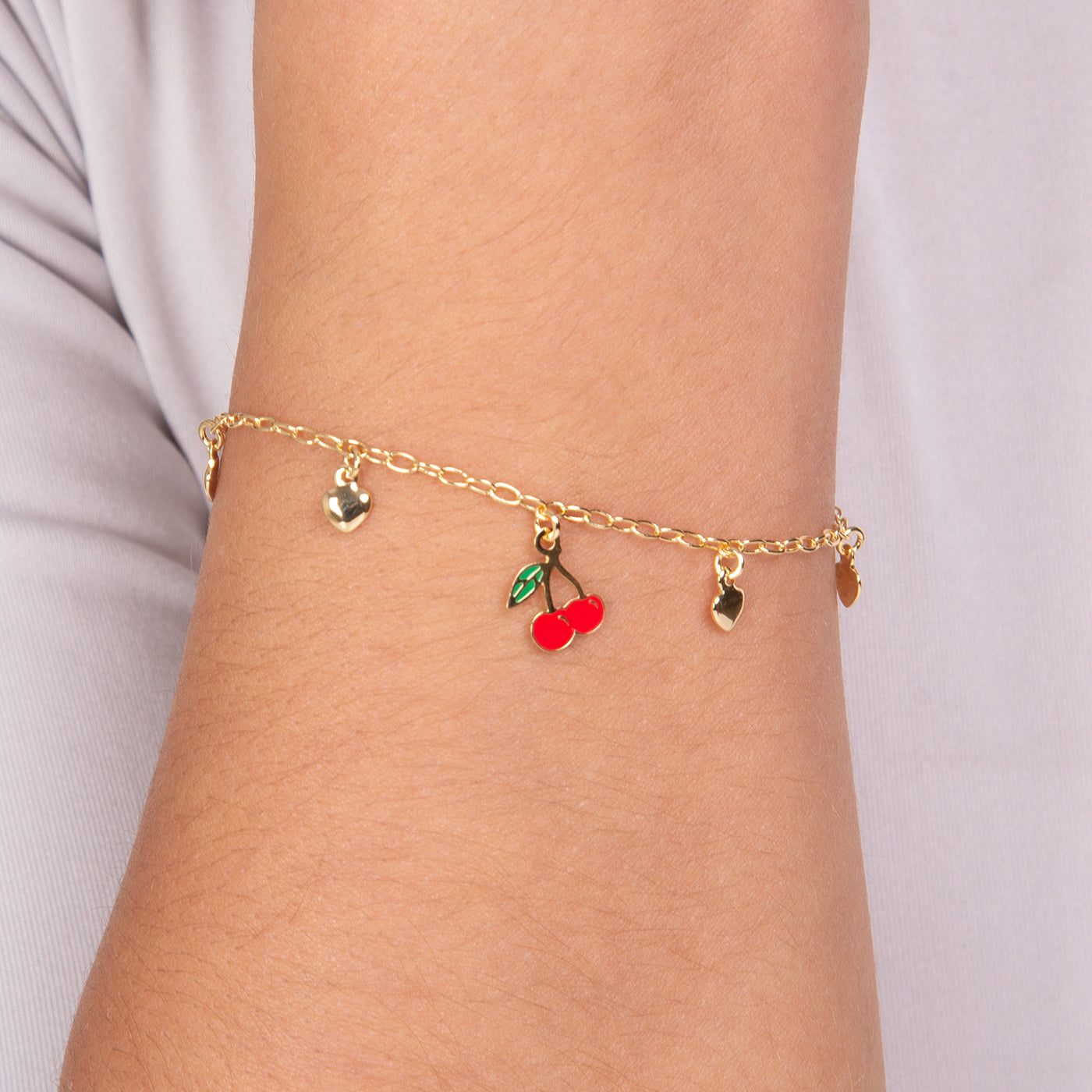Cherry Charm Bracelet