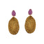 Amethyst Capim Dourado Earrings