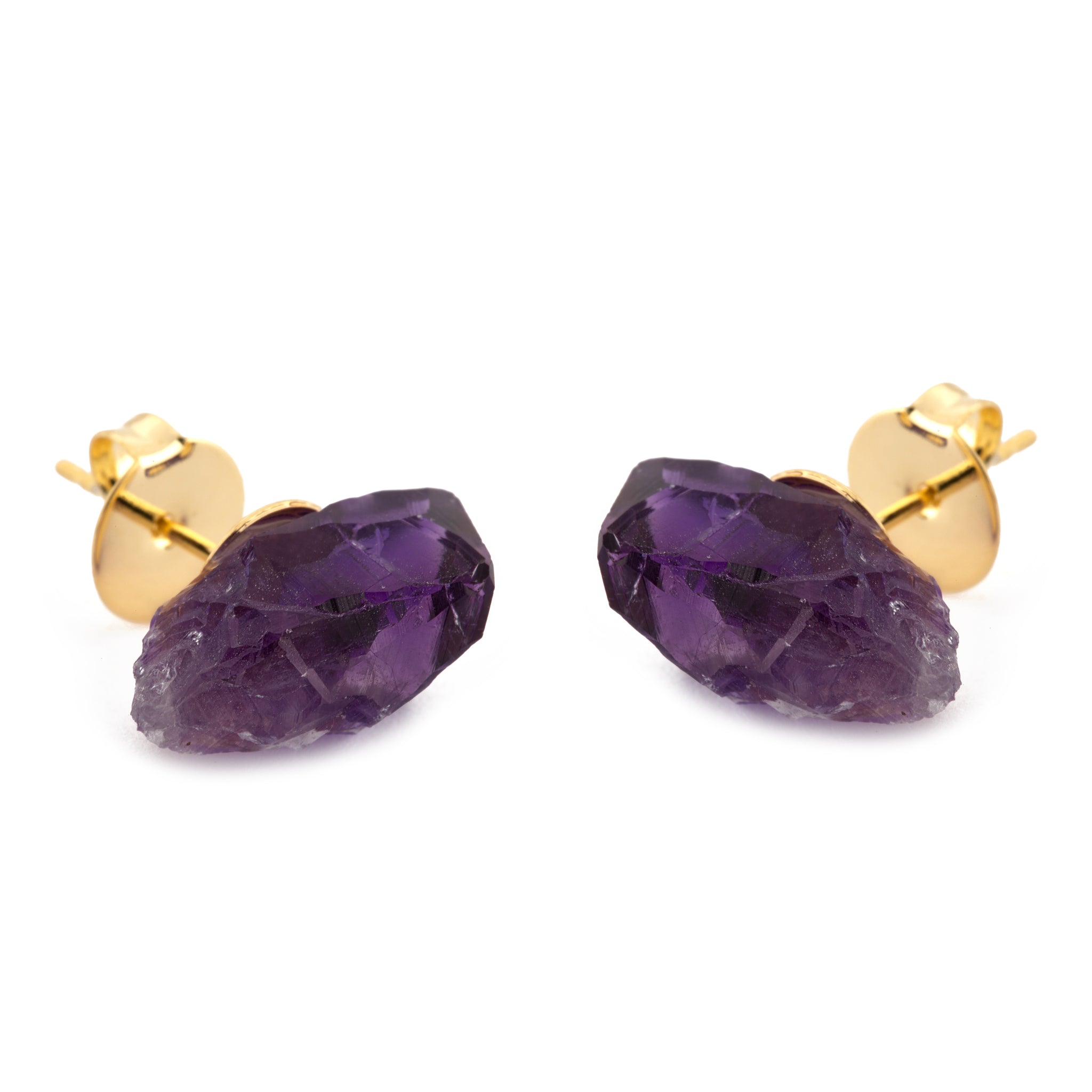 Amethyst Stud Earrings