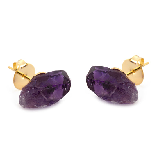 Amethyst Stud Earrings