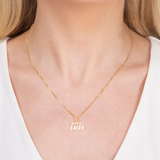 "I Love Mom" Pendant