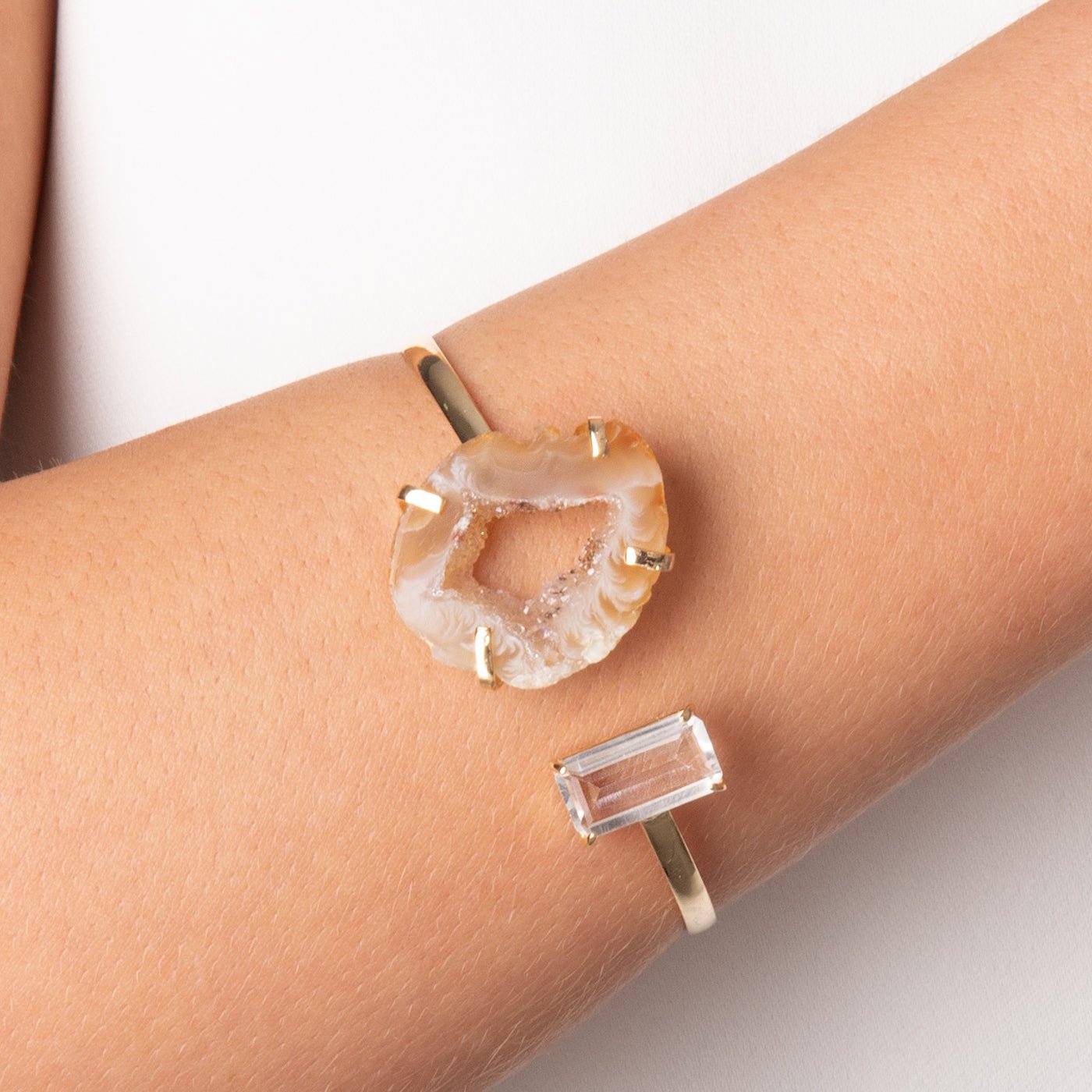 Agate & Crystal Bracelet