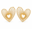 Asymmetrical Heart Earrings